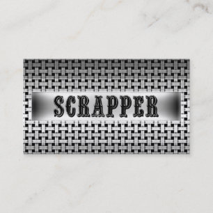 Scrapper Metal Look Business Card