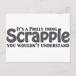 Scrapple Philly Thing Postcard