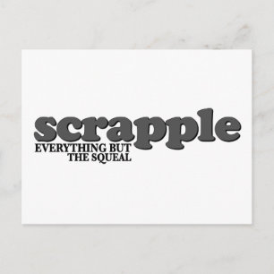 Scrapple Squeal Postcard