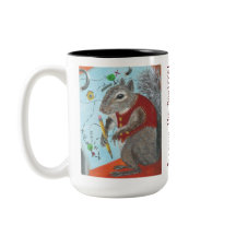 Scrappy the Squirrel coffee mug