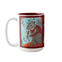 Scrappy the Squirrel coffee mug
