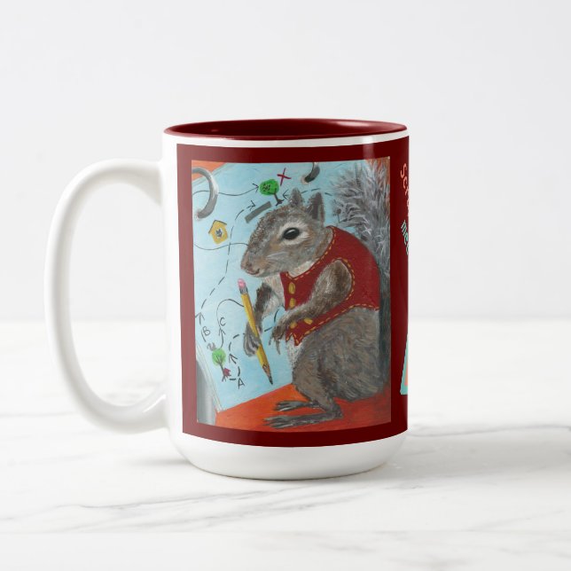 Scrappy the Squirrel coffee mug (Left)