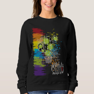 Scraps of Love Colourful Cactus Dark Sweatshirt