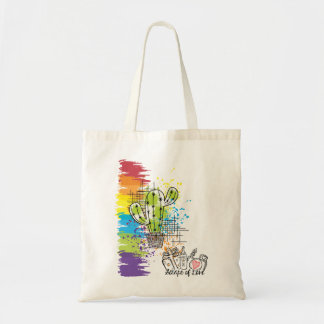 Scraps of Love Colourful Cactus Tote Bag