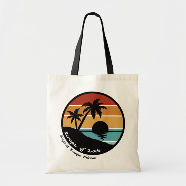 Scraps of Love Tropical Escape Retreat Tote Bag (Front)