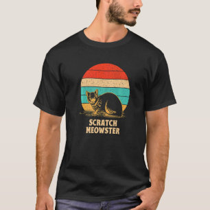 Scratch Meowster Cat Humour Kitten Joke Cat Mum T-Shirt