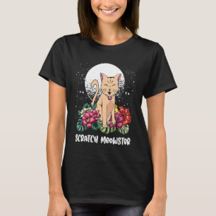 Scratch Meowster Cat Humour Kitten Joke Cat Mum T-Shirt