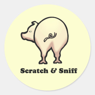 Scratch n Sniff baby t-shirt Classic Round Sticker
