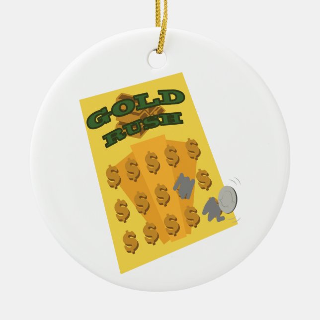 Scratch Off Ceramic Tree Decoration (Front)