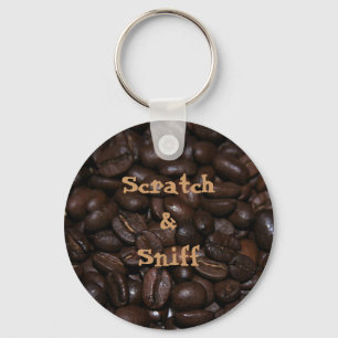Scratch & Sniff Coffee Keychain