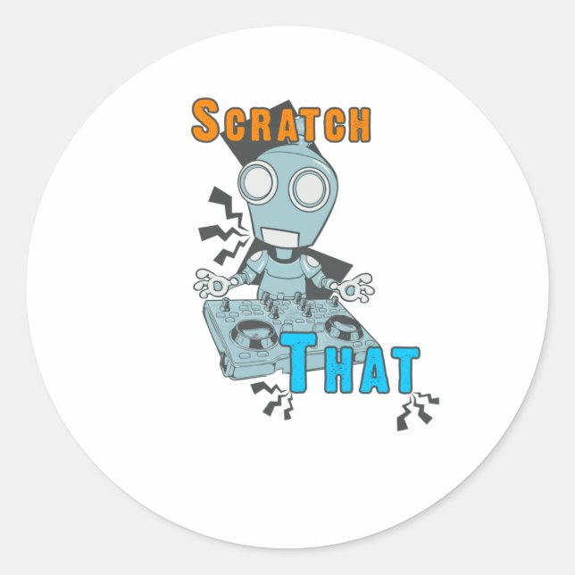 Scratch That Classic Round Sticker (Front)