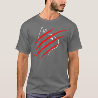 Scratch the Cat funny T-Shirt