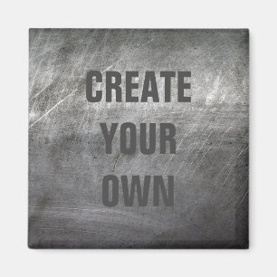 Scratched Brushed Metal Texture Magnet