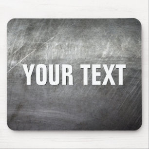 Scratched Brushed Metal Texture Mouse Mat