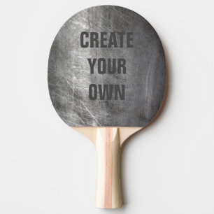 Scratched Brushed Metal Texture Ping Pong Paddle