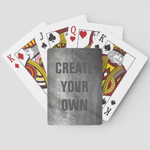 Scratched Brushed Metal Texture Playing Cards