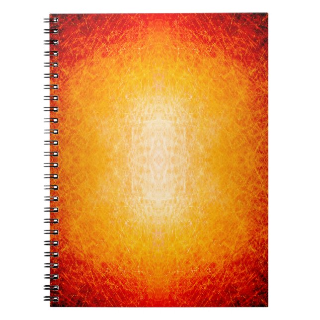 Scratched glowing fireball notebook (Front)