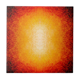 Scratched glowing fireball tile