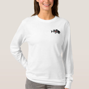 'Scratched' Logo Women's Long Sleeve T-Shirt