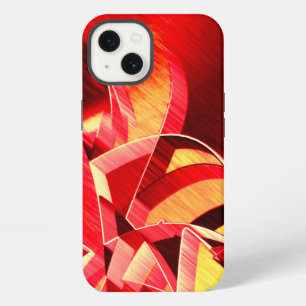 Scratched red strip simulating movement iPhone 13 case
