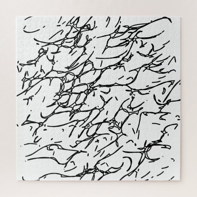 Scratches in Black and White - 1 Jigsaw Puzzle (Vertical)