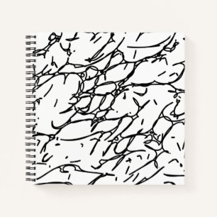 Scratches in Black and White - 1 Notebook