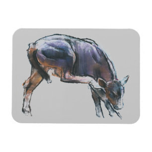 Scratching Calf 2006 Magnet