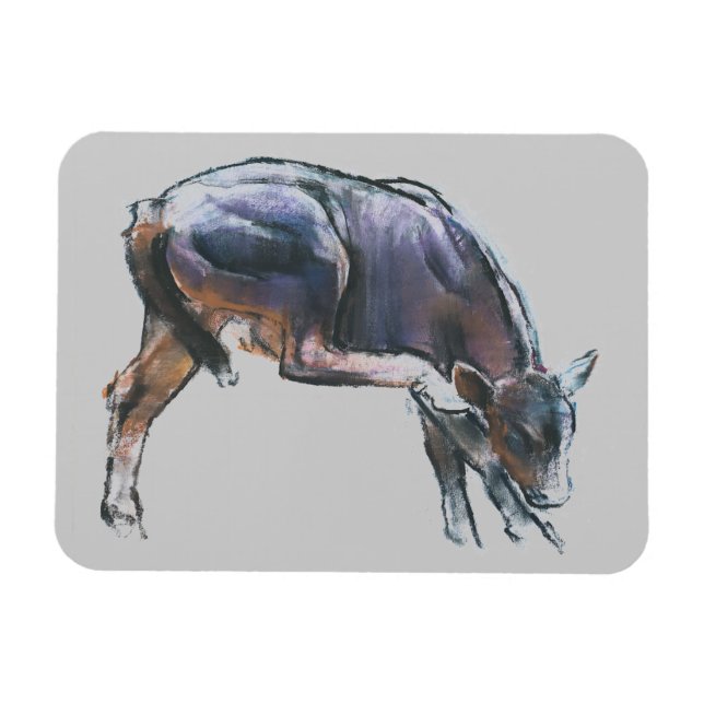Scratching Calf 2006 Magnet (Horizontal)