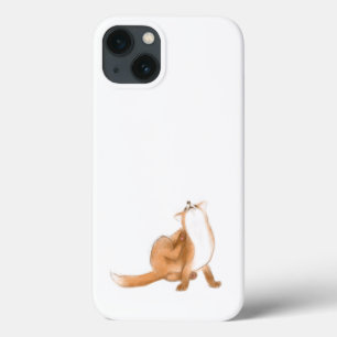 Scratching fox iPhone 13 case