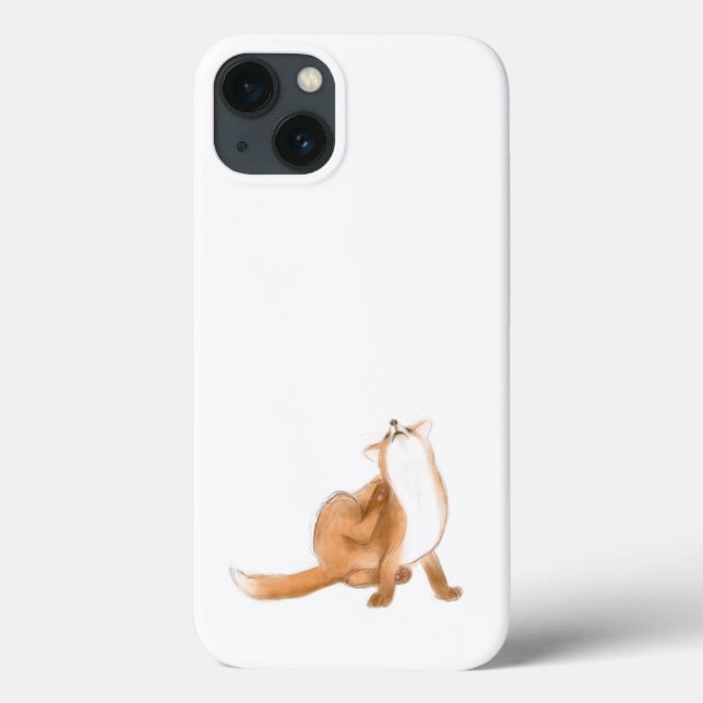 Scratching fox Case-Mate iPhone case (Back)