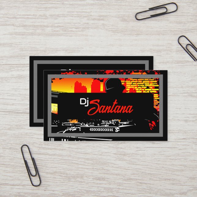Scratching Hits Business Card (Front/Back In Situ)