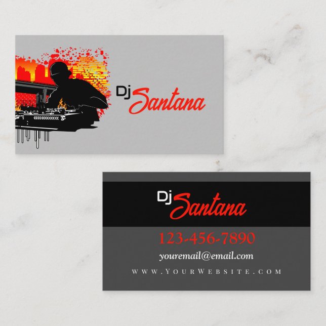 Scratching Hits Business Card (Front/Back)