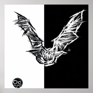 Scratchy Bat poster/print 1 Poster