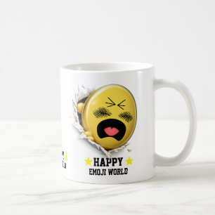 Scratchy Emoji Classic White Mug    3D Character