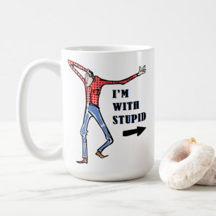 Scrawny, dumb-looking jackass coffee mug