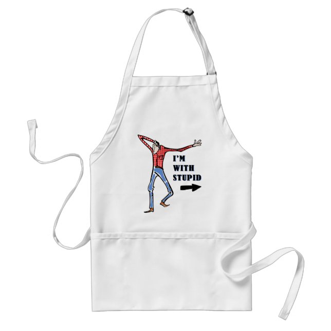 Scrawny, dumb-looking jackass standard apron (Front)