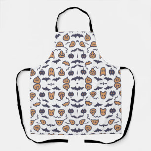 Scray Halloween Pumpkin Pattern Apron