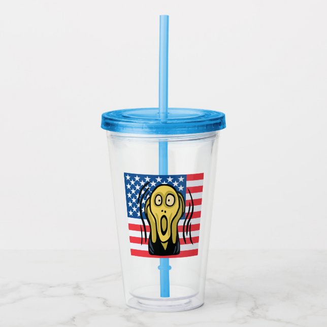 Scream American Acrylic Tumbler (Front)