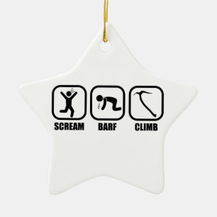 Scream Barf Climb Ceramic Tree Decoration