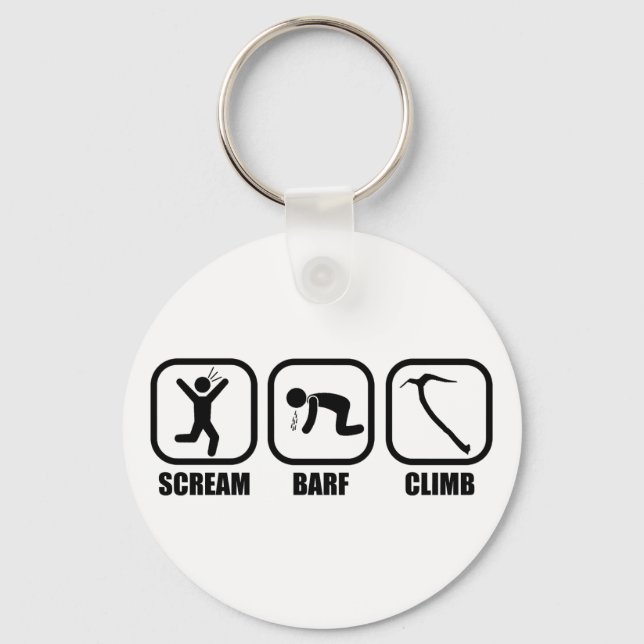 Scream Barf Climb Key Ring (Front)
