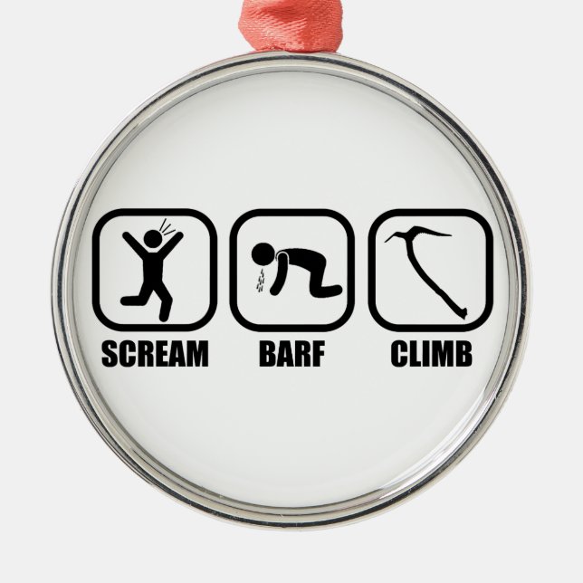 Scream Barf Climb Metal Tree Decoration (Front)