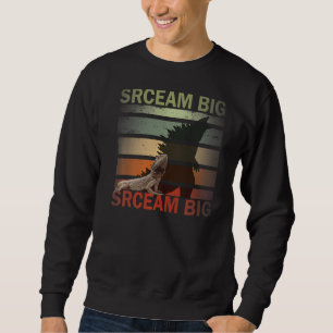 Scream Big Lucky Lizard With Dinosaur Shadow For P Sweatshirt