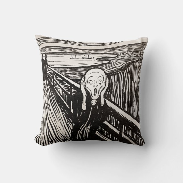 Scream by Edward Munch Cushion (Front)