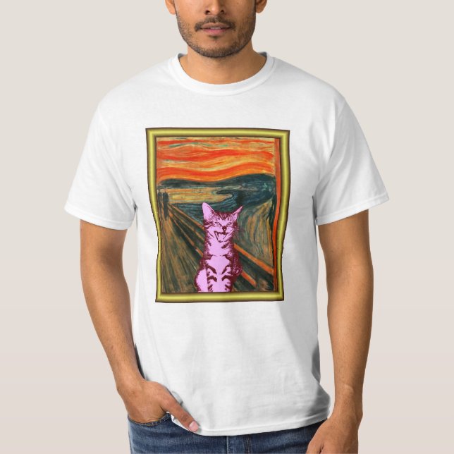 Scream Cat! T-Shirt (Front)