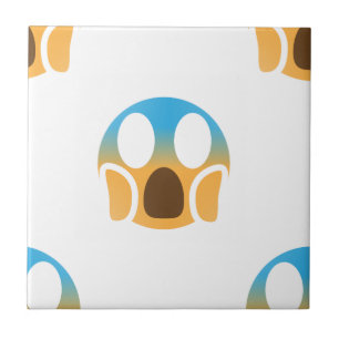 scream emoji tile