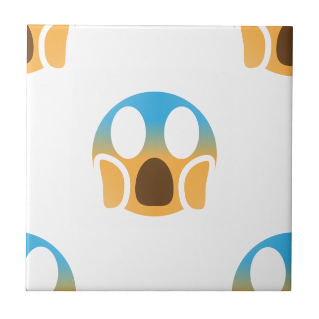 scream emoji tile (Front)