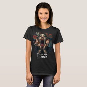 Scream for Ice Cream Haunting Funny Women’s T-Shirt