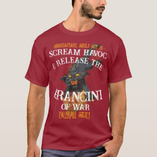 Scream Havoc Release Arancini War Palermo Sicily T-Shirt