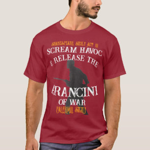 Scream Havoc Release Arancini War Palermo Sicily T-Shirt