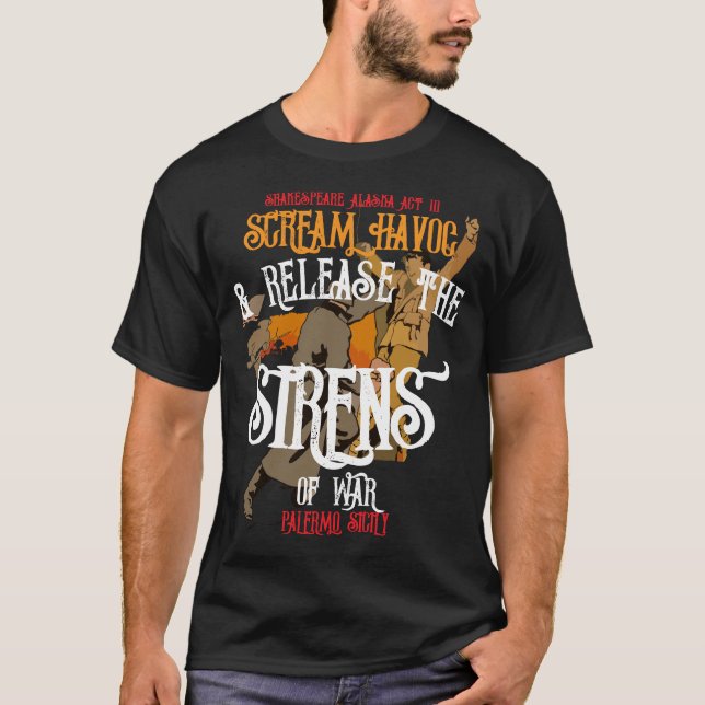 Scream Havoc Turnagain Arm Sirens War Alaska T-Shirt (Front)